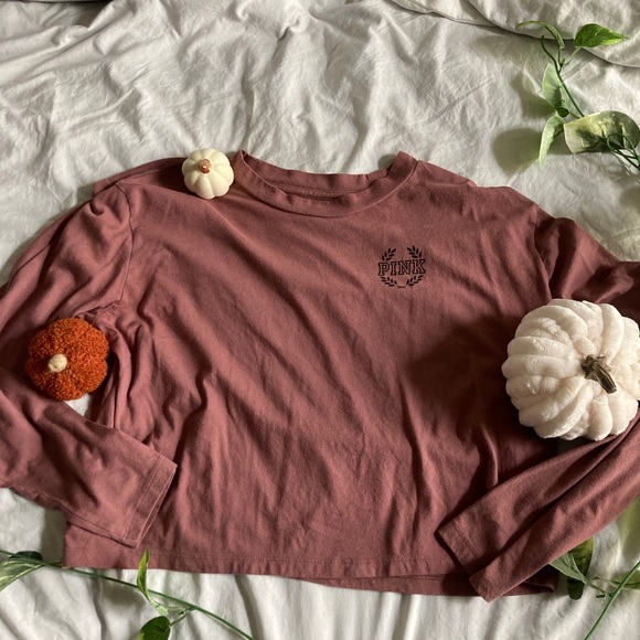 PINK Victoria's Secret Tops - Women’s Mid-Cropped Long Sleeve